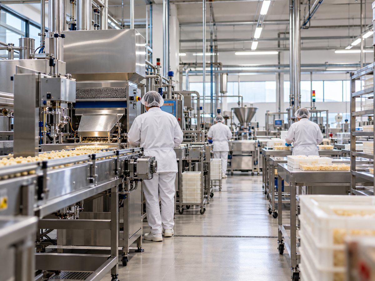 Reparto di produzione di un'azienda alimentare in Lombardia