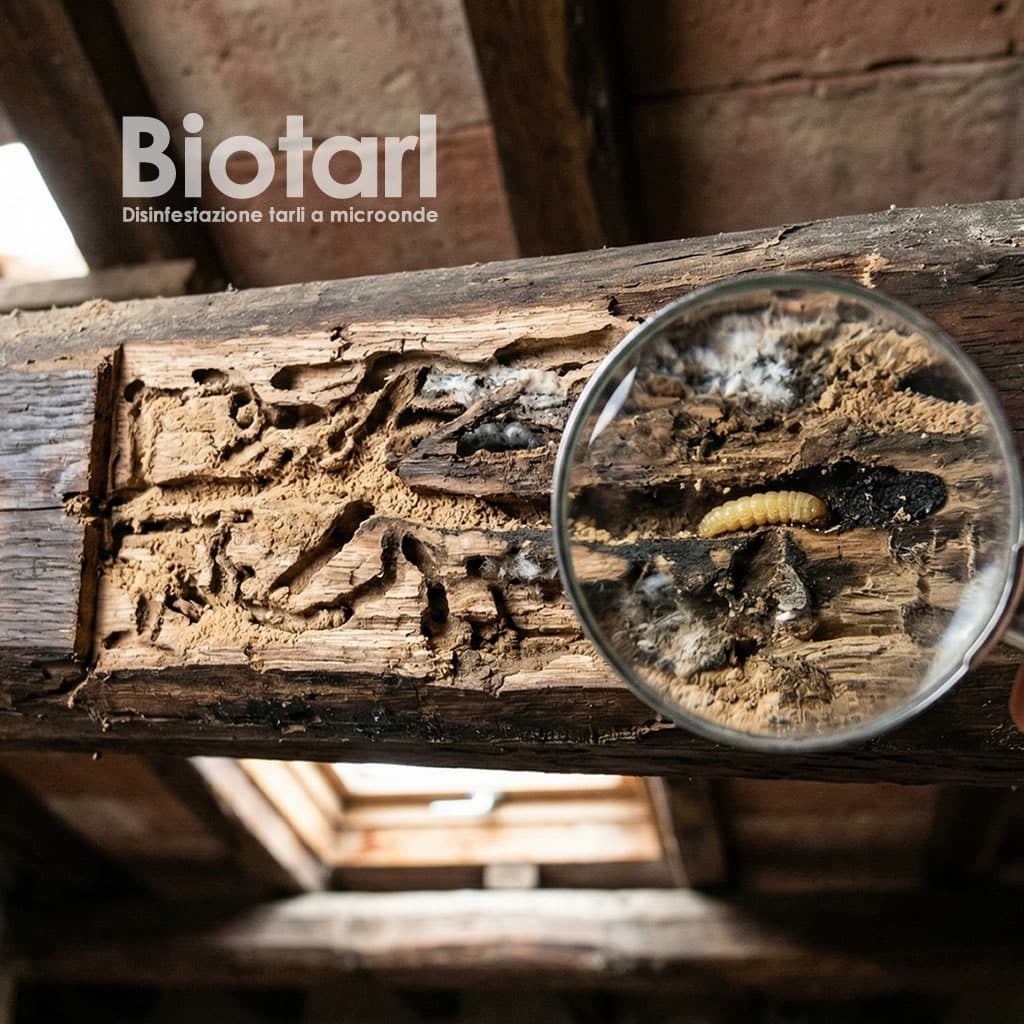 Disinfestazione tarli del legno – Sopralluogo